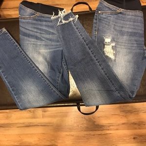 2 Pair Isabel Maternity Skinny Jeans